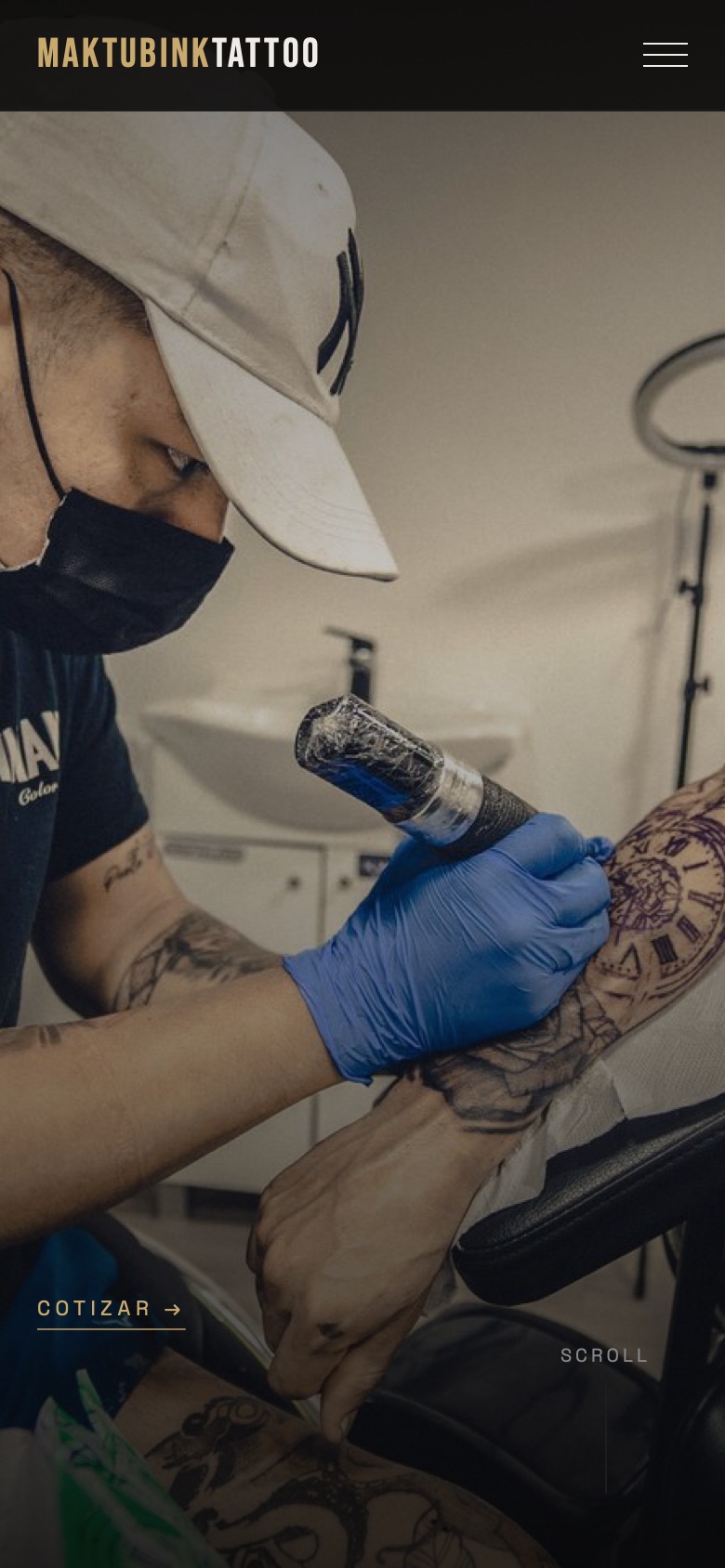 Sitio móvil de Maktubink Tattoo